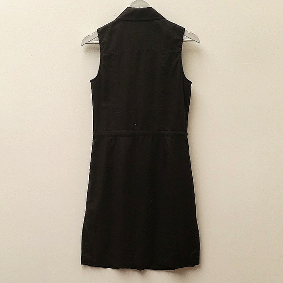 Express 100% Linen Sleeveless Button Front Shirt Dress Women's Size Medium - Picture 5 of 10